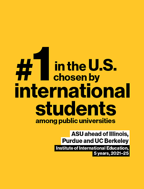 #1 in the US chosen by international students
